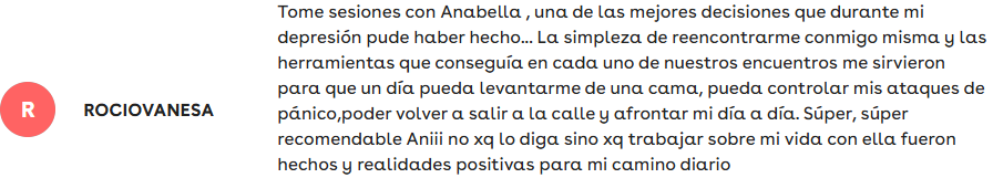 Testimonio ROCIOVANESA